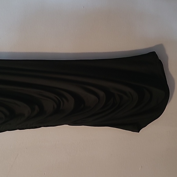 Intimately Free People Black Slinky Stretchy Ruched Side Little Black Dress Sz S - Picture 9 of 12